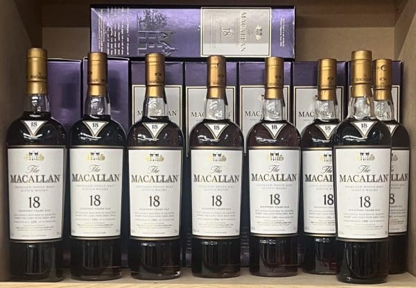 MACALLAN 18yo 1990-1997 (8 btl set) 43% abv