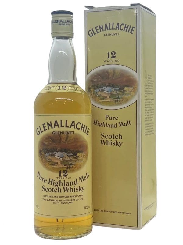 GLENALLACHIE DISTILLERY 12yo 43% abv 75 cl (1980's Bottling)