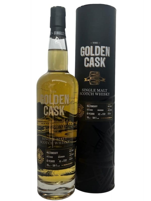 MILTONDUFF DISTILLERY Golden Cask 10yo 58.7% abv 70cl