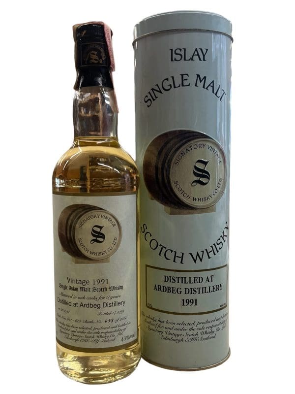 ARDBEG DISTILLERY 8yo 1991 Signatory Vintage 43% abv 700ml