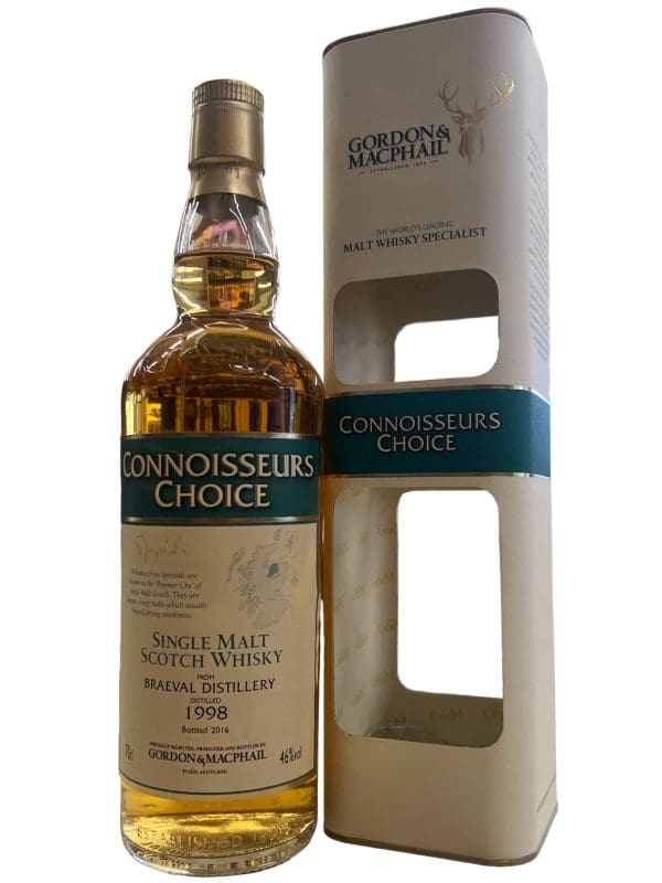 BRAEVAL DISTILLERY Connoisseurs Choice 1998-2016 46% abv 700ml