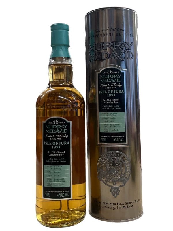 ISLE OF JURA DISTILLERY 1991 16yo Murray McDavid 46% abv 700ml