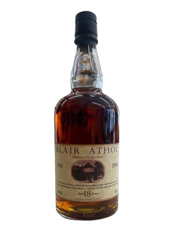 BLAIR ATHOL DISTILLERY 18yo 200y Anniversary Bottle 1798-1988 56.7% abv 70cl