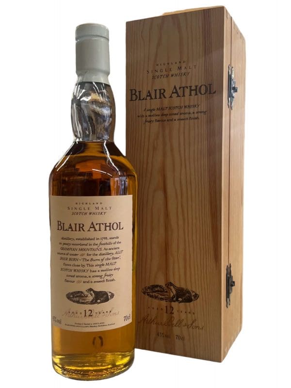 BLAIR ATHOL DISTILLERY 12yo Flora & Fauna  First Release  (1991) 43% abv 70cl