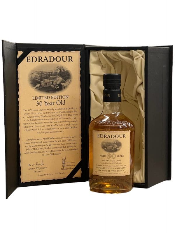 EDRADOUR DISTILLERY 30yo 43% abv 700ml