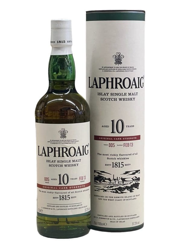 LAPHROAIG DISTILLERY Cask Strength 10yo  Batch 005 57.2% abv 70cl