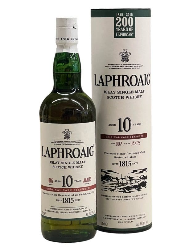 LAPHROAIG DISTILLERY Cask Strength Batch 007 10yo 56.3 % abv 70cl