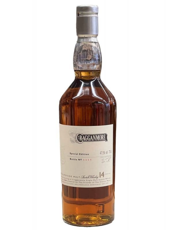 CRAGGANMORE DISTILLERY 14yo Special Edition Bottle 47.5% abv 70cl