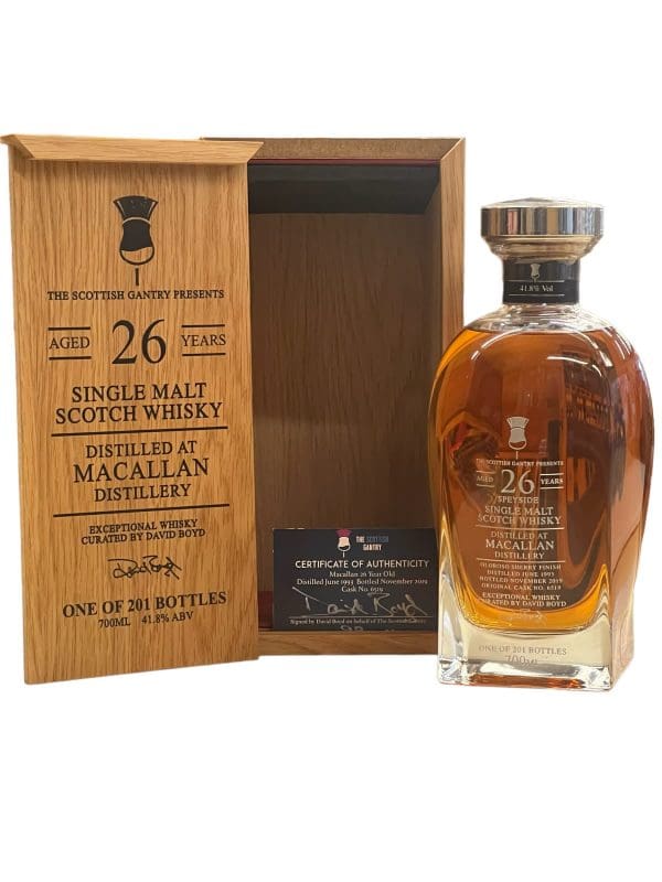 MACALLAN 26yo David Boyd 41.8% abv 700ml