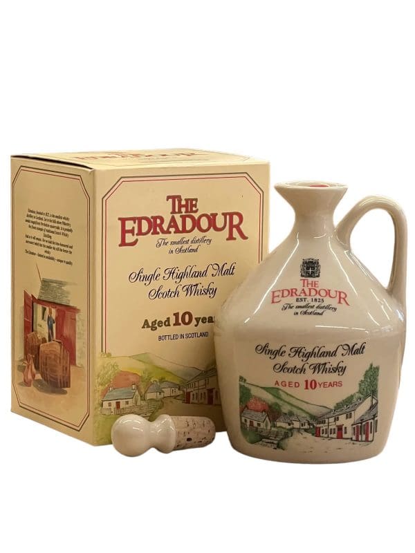 EDRADOUR DISTILLERY 10yo Ceramic Decanter 1990's 43% abv 75cl