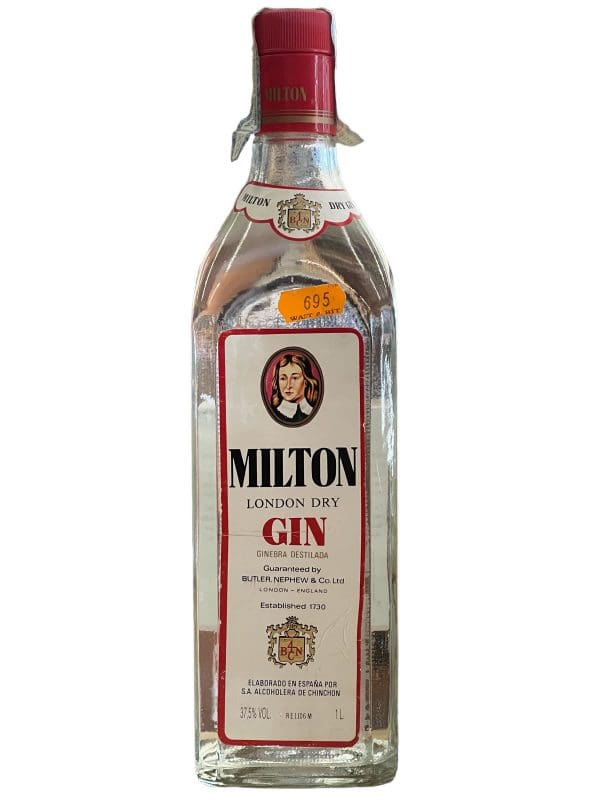 MILTON London Dry Gin 1970's 37.5% abv 1litre