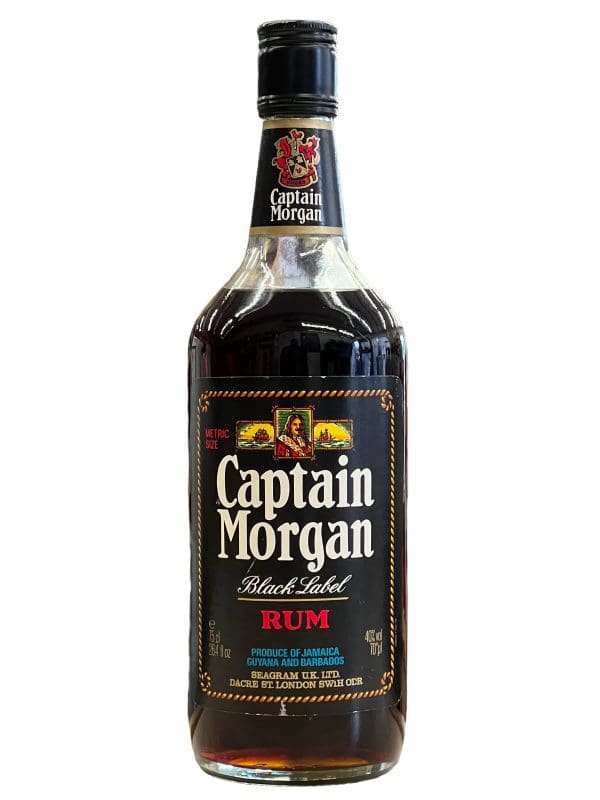 CAPTAIN MORGAN Black Label Rum 1980's 40%abv 75cl