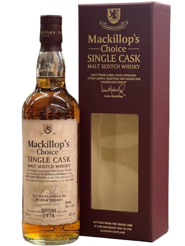 DUFFTOWN DISTILLERY 30yo Mackillop's Choice 46% abv 70cl