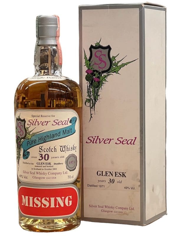 GLEN ESK DISTILLERY 30 Year Old Silver Seal 49% abv 700ml