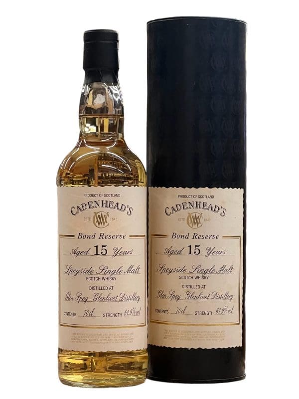 GLEN SPEY DISTILLERY 15 yo Cadenhead's Bond Reserve 61.9% abv