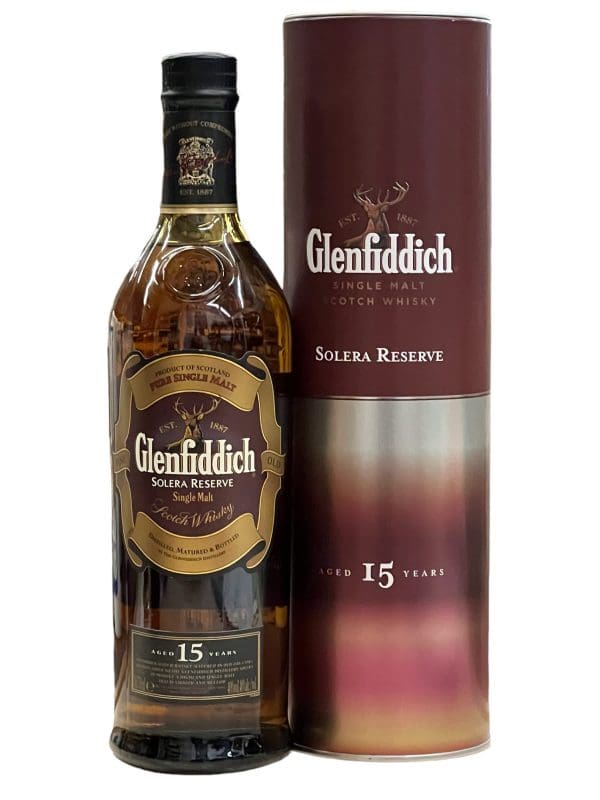 GLENFIDDICH DISTILLERY  Glenfiddich Solera 15yo (Silver-Brown Tube) 40% abv 700ml