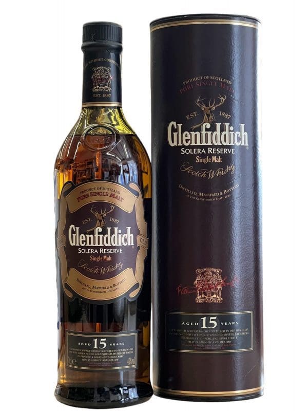 GLENFIDDICH DISTILLERY Glenfiddich Solera 15yo (Burgundy Tube) 40% abv 700ml