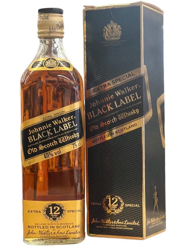 JOHNNIE WALKER Black Label 12 yo 70cl/ Extra Special (bot. 1980's est.)