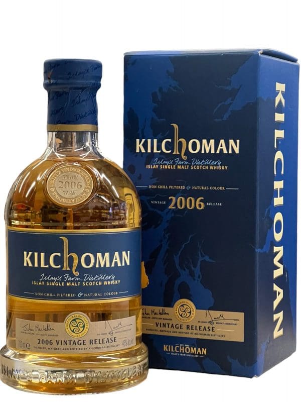 KILCHOMAN DISTILLERY 2006 5yo Vintage Release 46% abv 700ml