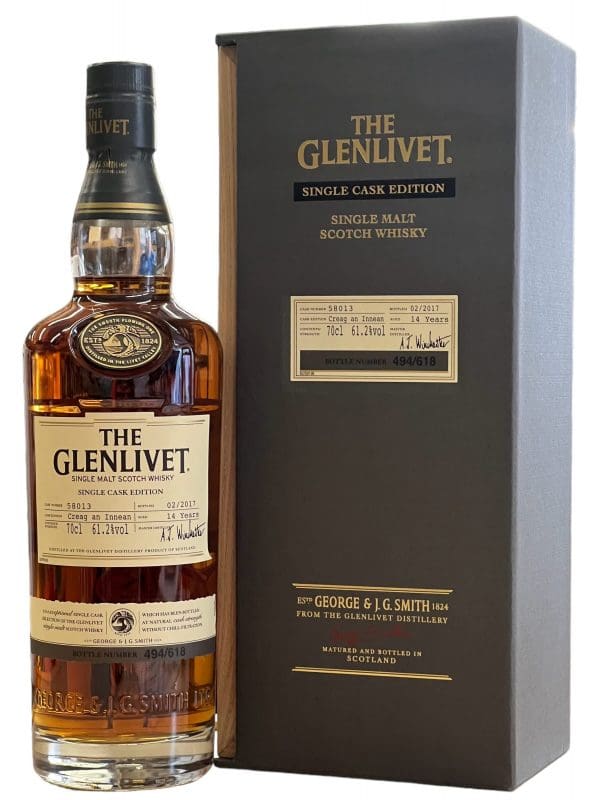 THE GLENLIVET DISTILLERY 14yo Creag an Innean 61.2% abv 70cl