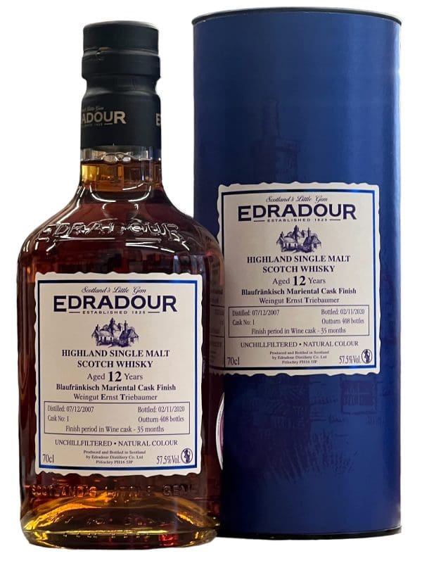 EDRADOUR DISTILLERY 12yo Blaufrankisch Mareintal Cask 57.5% abv 700ml