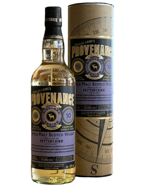 FETTERCAIRN DISTILLERY 10yo Provenance 2012 46% abv 70cl