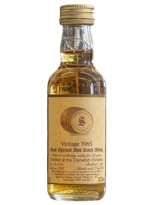 CLYNELISH DISTILLERY Signatory Vintage 28yo 1965 50.7% abv 5cl