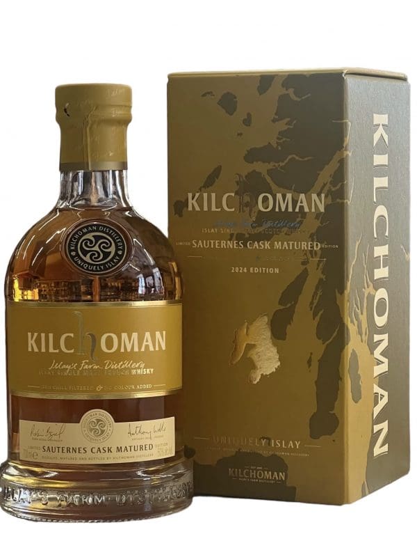 KILCHOMAN DISTILLERY  Sauternes Cask Matured 2024 50% abv 700ml