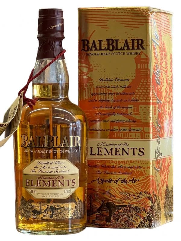 BALBLAIR DISTILLERY Elements - Spirit of the Air (2005) 40% abv 70cl