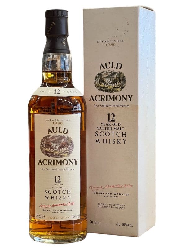 AULD ACRIMONY  'Vatted' Malt 12yo (1990's) 40% abv 700ml