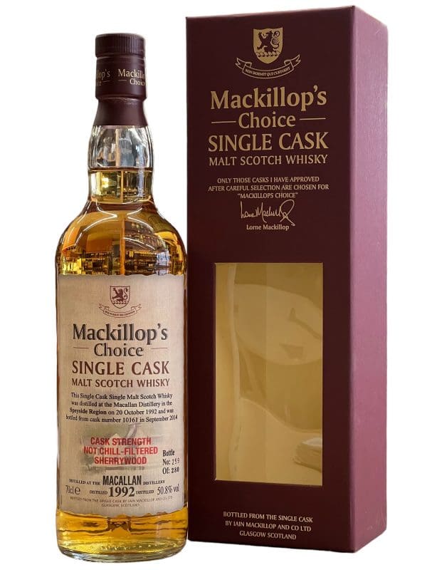 MACALLAN  21yo Mackillop's Choice 50.8% abv 70cl