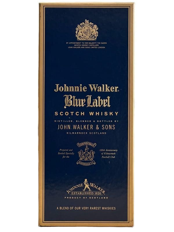 JOHNNIE WALKER Blue Label 1993-1994/125th Anniversary of Kilmarnock FC 40% abv 70cl (one of 125 bottles)