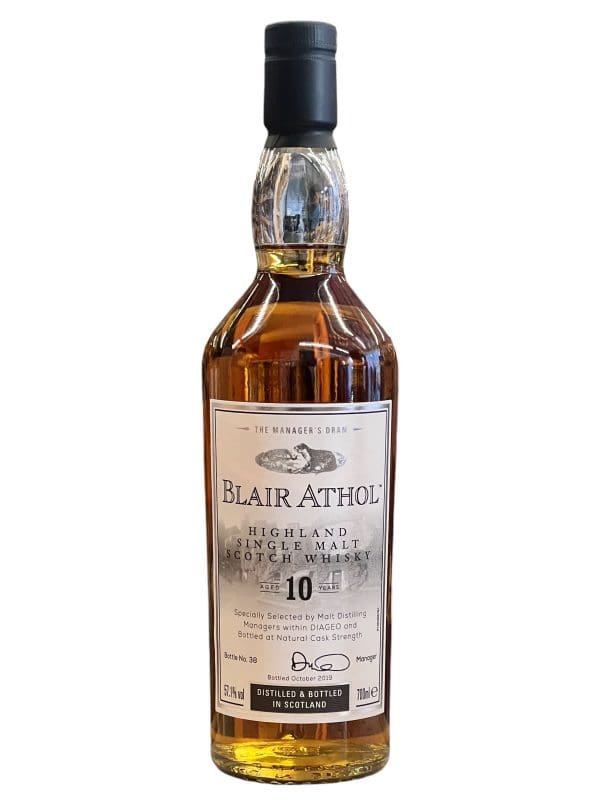 BLAIR ATHOL DISTILLERY 10yo 2009 The Manager's Dram 57.1% abv 70cl