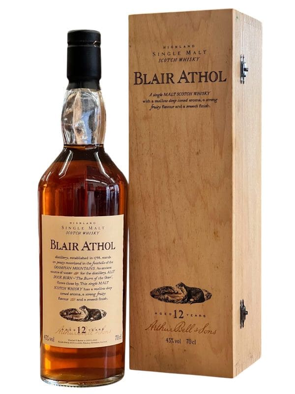 BLAIR ATHOL DISTILLERY 12yo Flora & Fauna  Wooden Box 43% abv 70cl