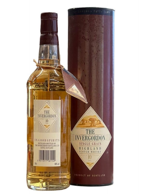 INVERGORDON DISTILLERY 10yo Single Grain (1980/1990's) 40% abv 700ml