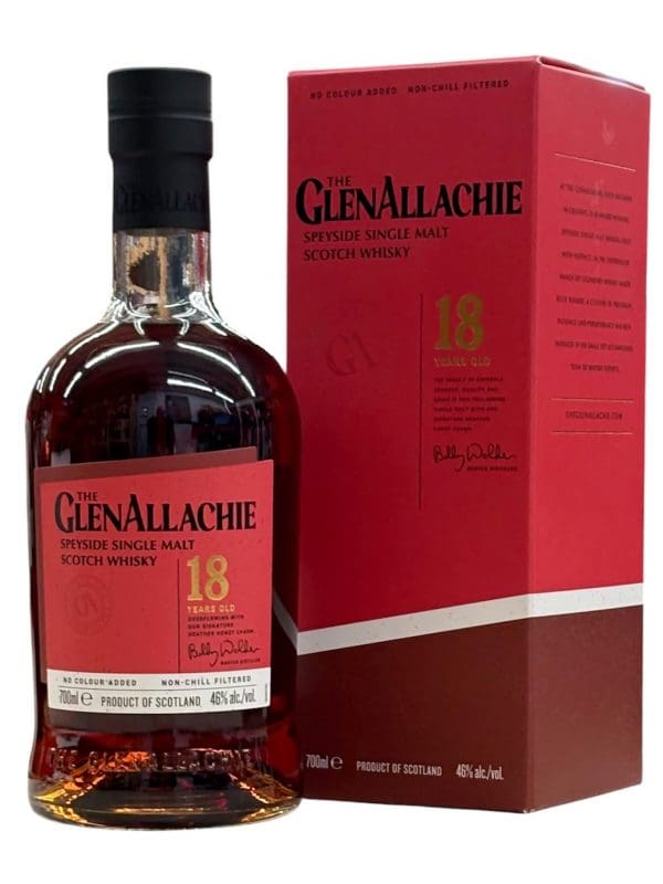 GLENALLACHIE DISTILLERY 18yo 46% abv 700ml