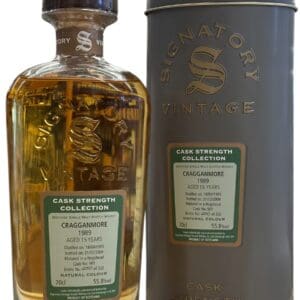 CRAGGANMORE DISTILLERY Signatory Vintage 15 yo 1989