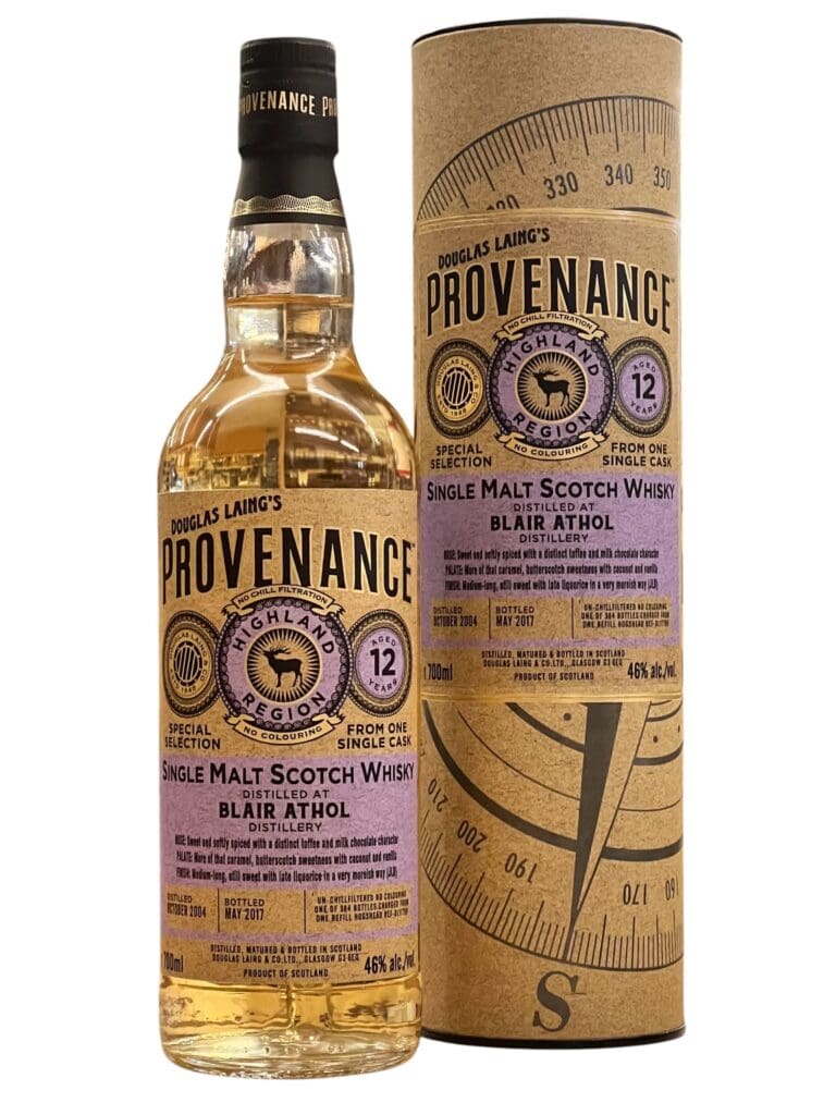 BLAIR ATHOL DISTILLERY 12yo Provenance 2008