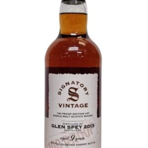 GLEN SPEY DISTILLERY 2015 100 Proof Signatory Vintage