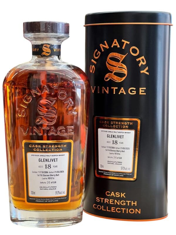GLENLIVET DISTILLERY 18yo Cask Strength