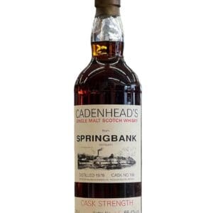 SPRINGBANK DISTILLERY Cadenhead 1978 56.4% abv 70cl