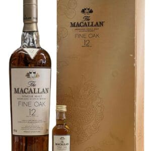 MACALLAN Fine Oak 12yo with matching 5cl mini